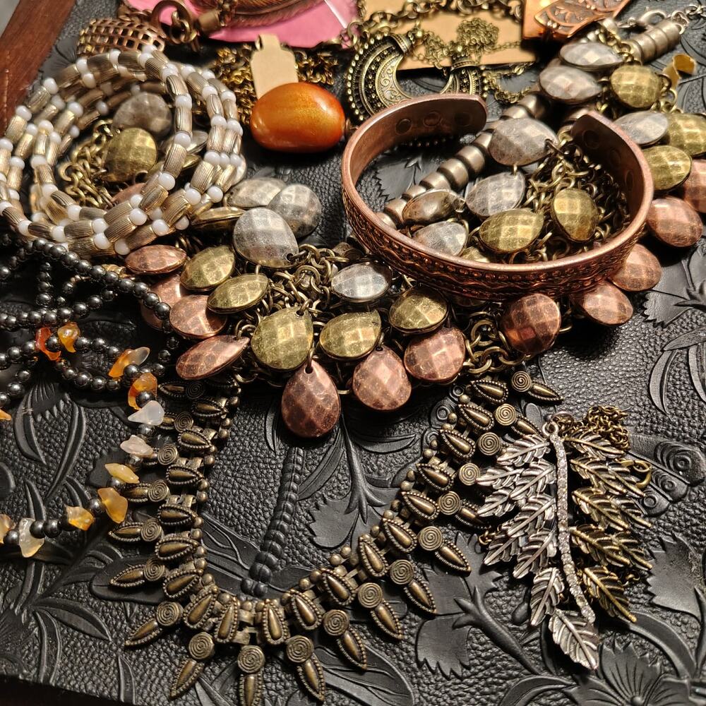 BRONZE GODDESS - COSTUME JEWELRY LOT